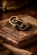 Bague Dualité Souveraine – Double Onyx