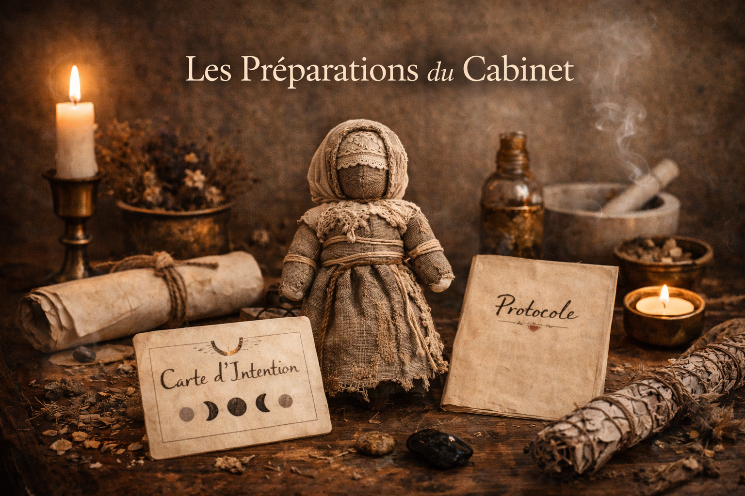 Poupée de Transmission – Préparation du Cabinet